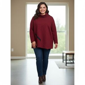 Women's Burgundy Sweater